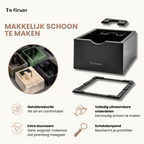 koffie uitklopbak vierkant voor koffieresten