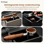 espresso uitklopbak vierkant zwart