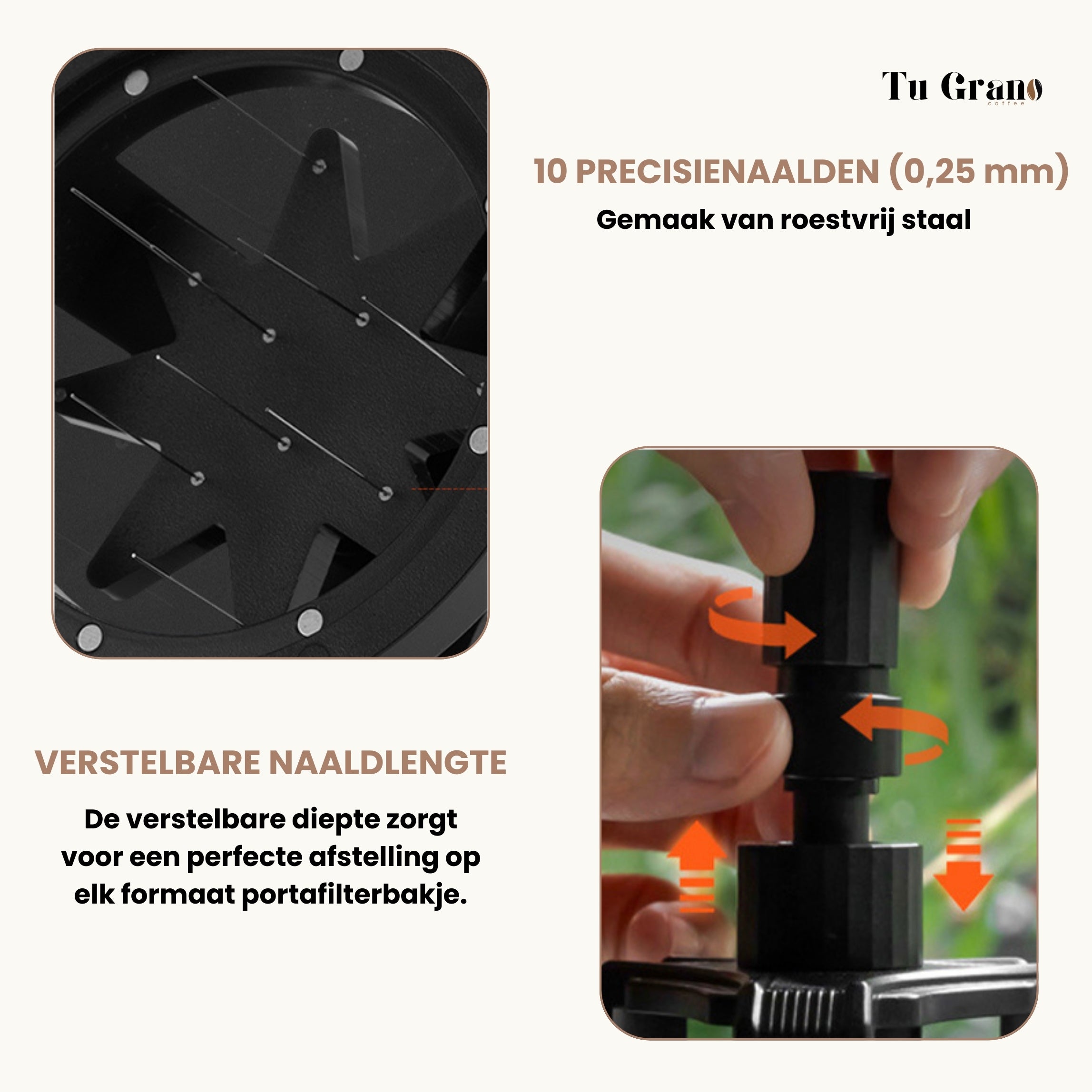 wdt tool koffie voor gelijkmatige verdeling